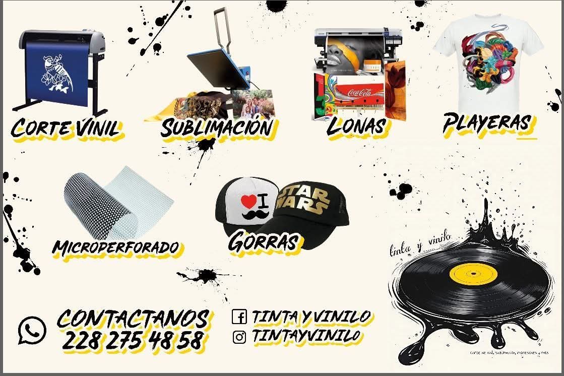 Corte de vinil, sublimación, lonas y más