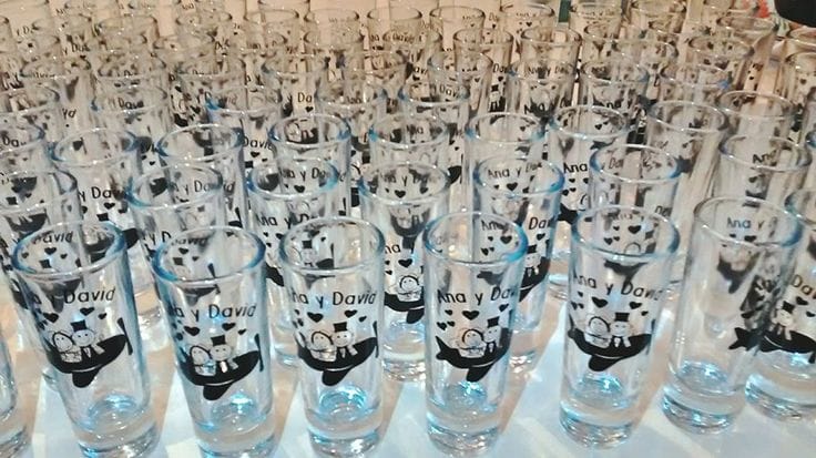 Vasos con serigrafía